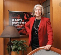 Rosa Gatti at her ESPN office.